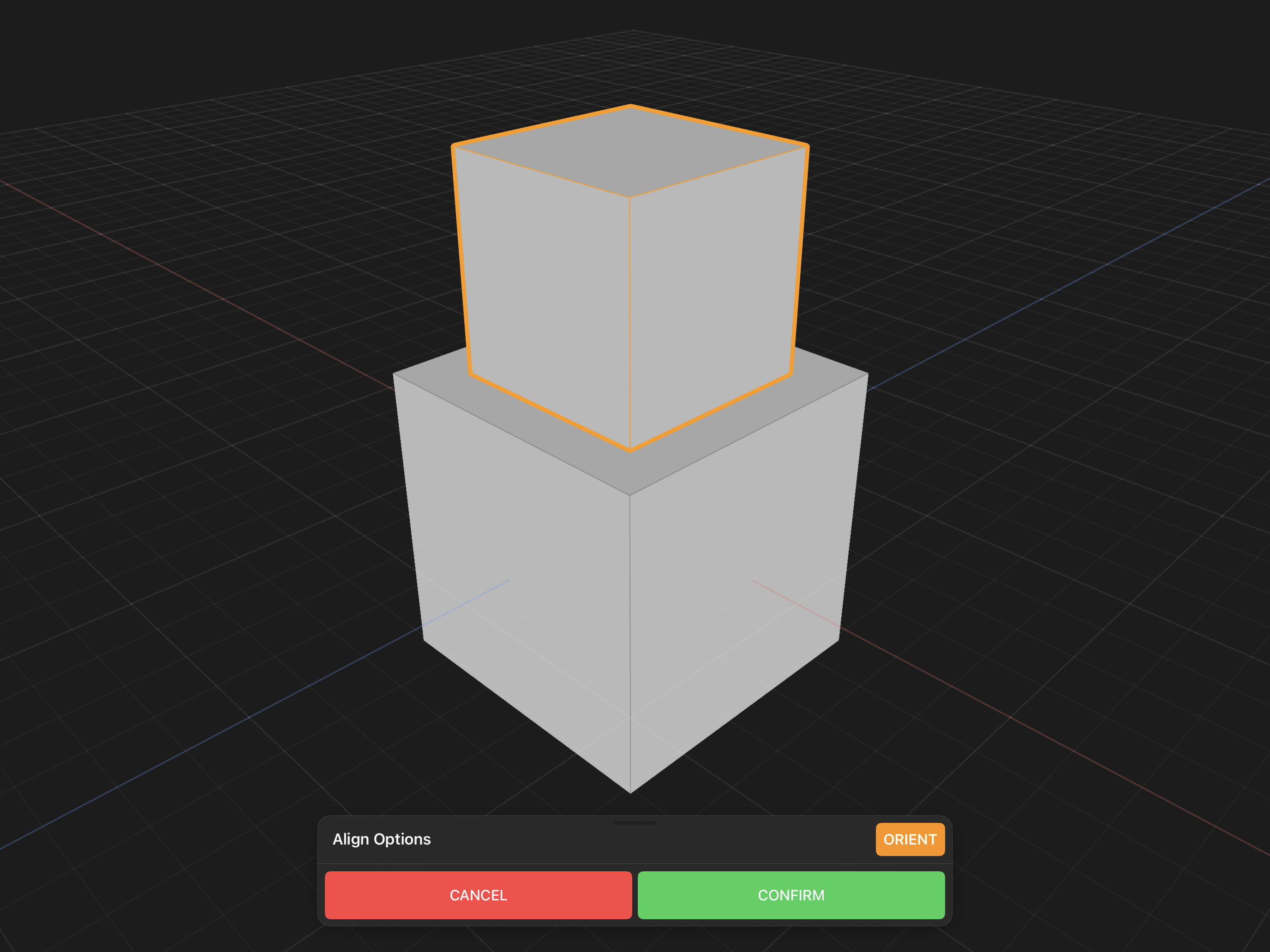 Valence 3D Modeler Align Options Sheet