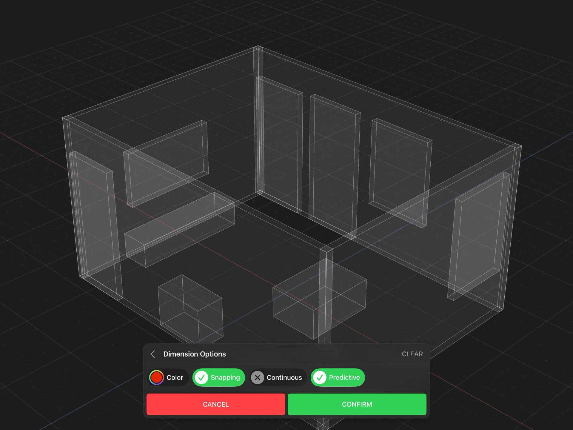 Valence 3D Modeler Predictive Dimension Point