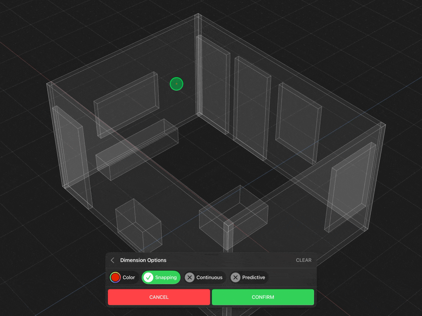 Valence 3D Modeler Placing Dimension Points