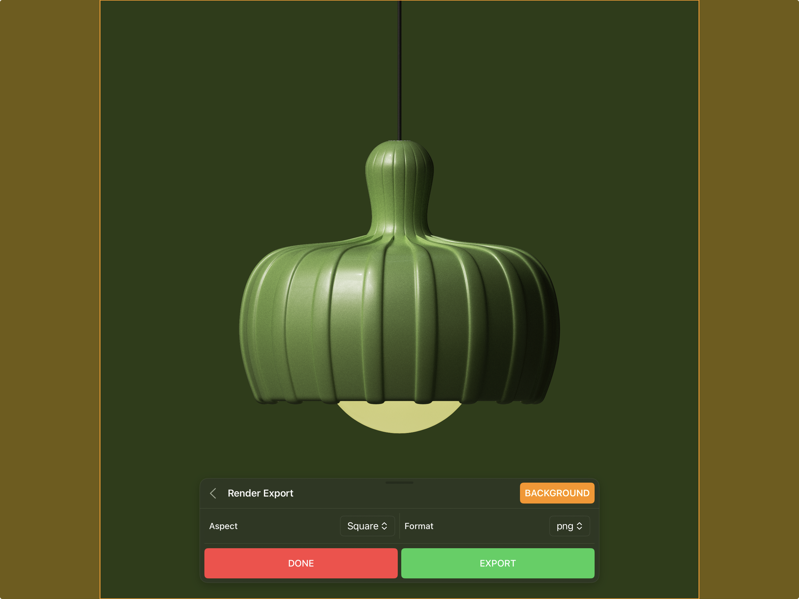 Valence 3D Modeler Path Traced Render Export Sheet