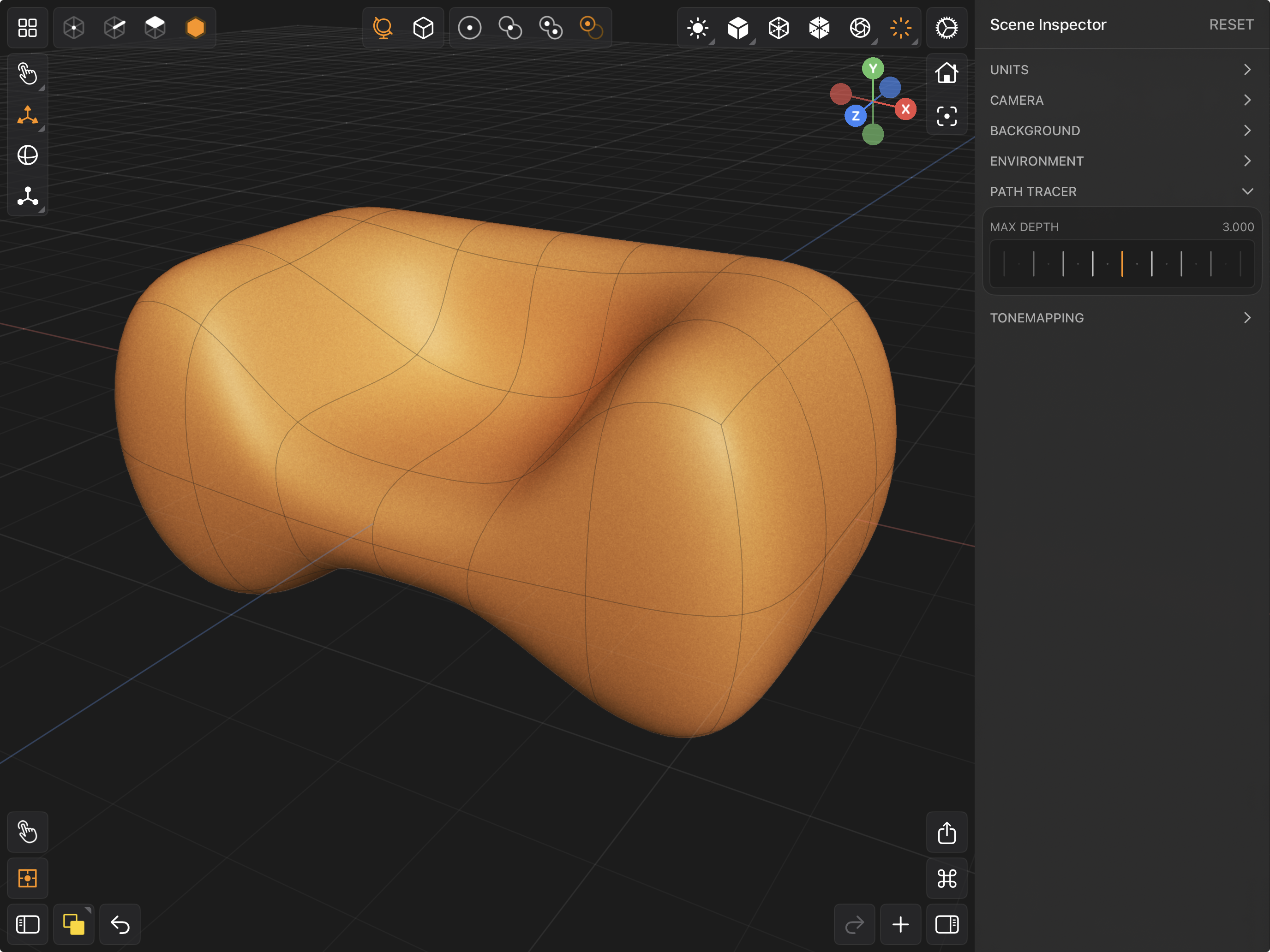 Valence 3D Modeler Scene Inspector Path Tracer