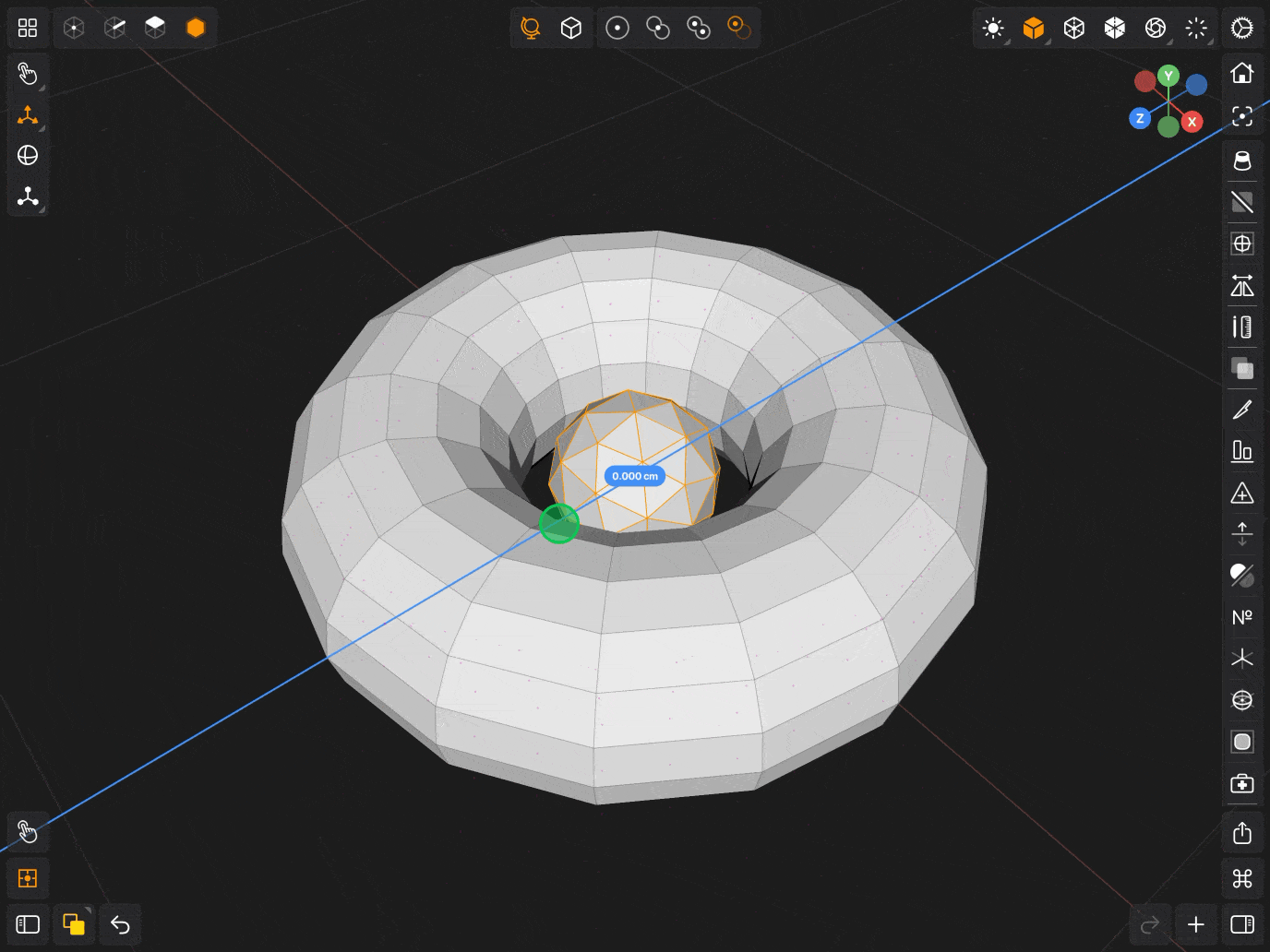 Valence 3D Modeler Snapping to Geometry