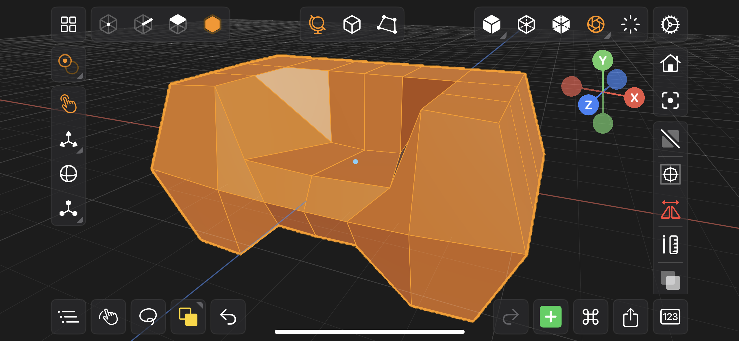 Valence 3D iPhone Modeler Subdivision Modifier Disabled