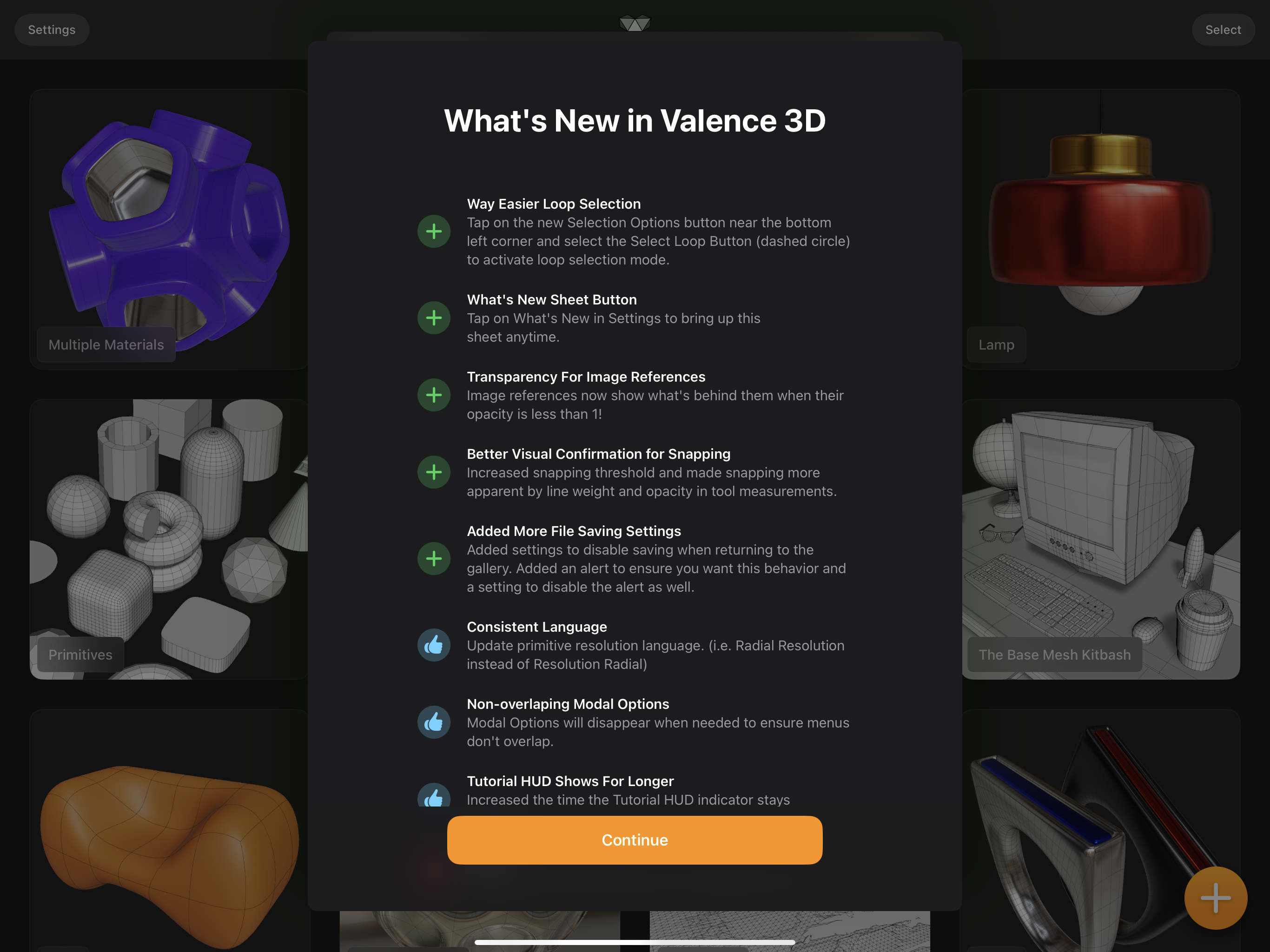 Valence 3D App What's New