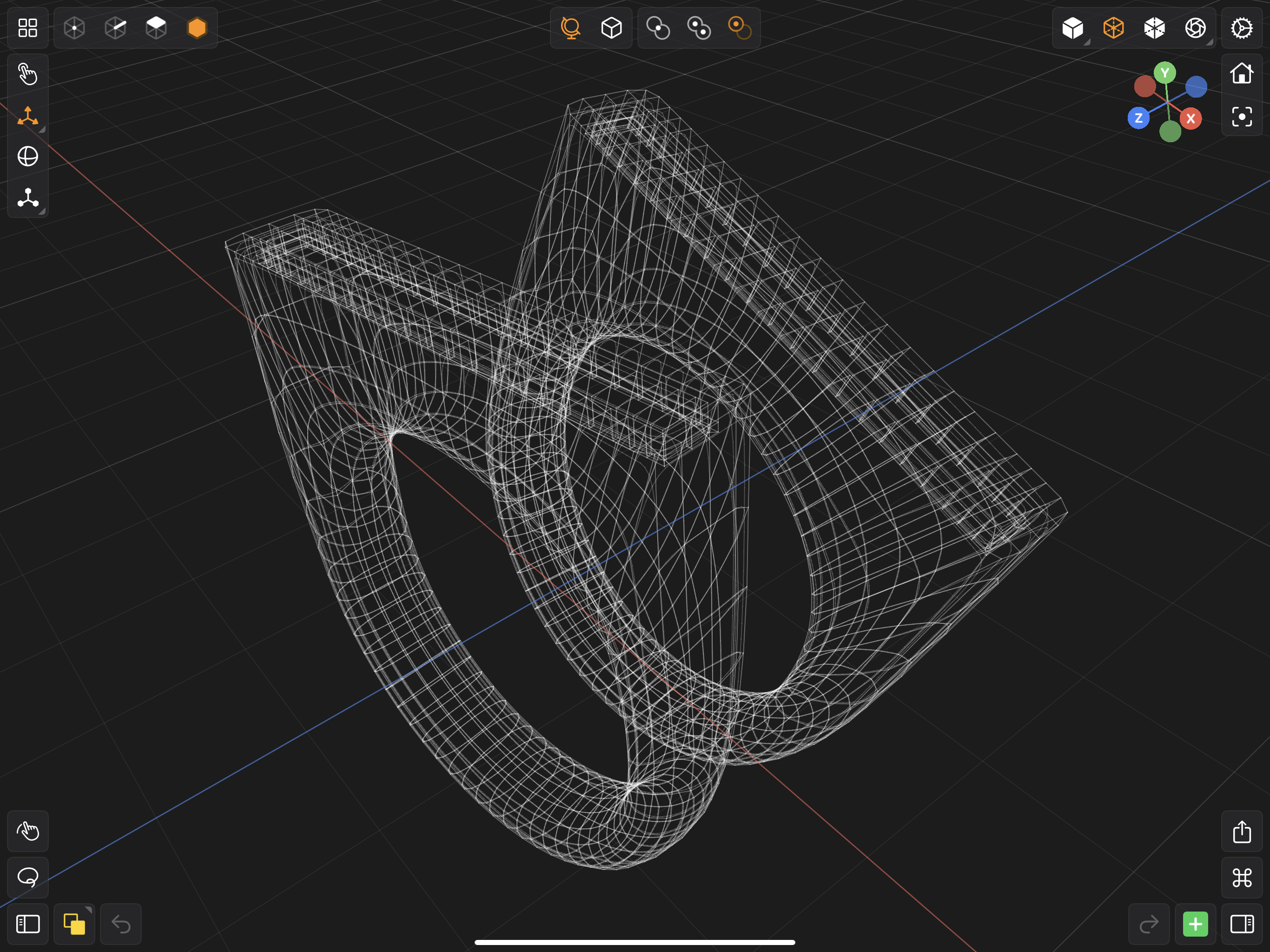 Valence 3D Modeler Wireframe Rendering Mode